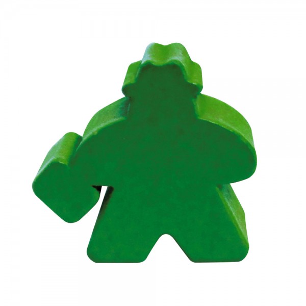 MEEPLE TRABALHADOR VERDE CLARO -12X10X9 MM