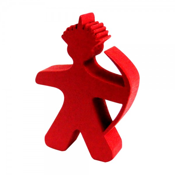 MEEPLE ÍNDIO  VERMELHO - 21x30x6 mm