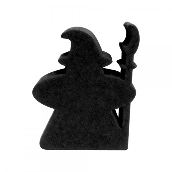 MEEPLE MAGO PRETO - 20x20x9 mm