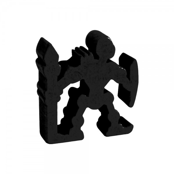 MEEPLE ESQUELETO PRETO - 18x20x6 mm