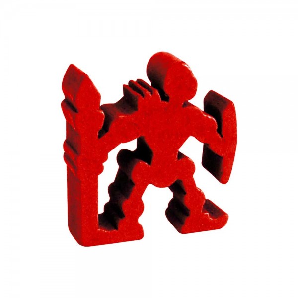 MEEPLE ESQUELETO VERMELHO - 18x20x6 mm