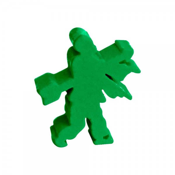 MEEPLE ZUMBI VERDE CLARO - 18x20x6 mm