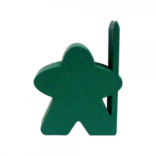 MEEPLE LANCEIRO VERDE - 19x20x9 mm