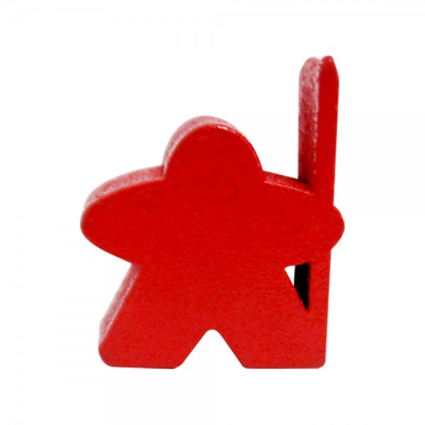 MEEPLE LANCEIRO VERMELHO - 19x20x9 mm