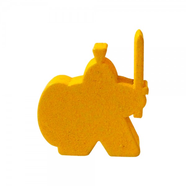 MEEPLE GUERREIRO AMARELO - 23x23x9 mm