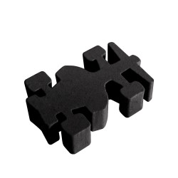 CARRO DE CORRIDA (mod.1) PRETO 25x16x6 mm