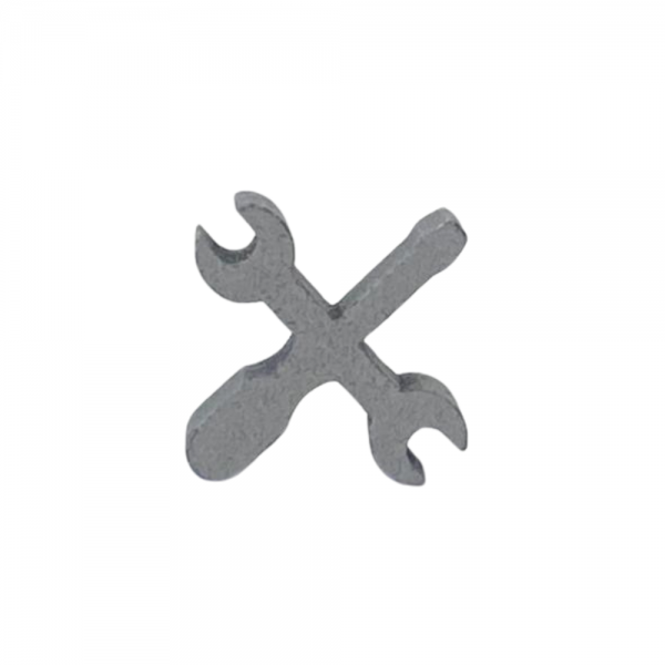 CONSERTOS E REPAROS (MOD.2) PRATA - 21x15x6 mm