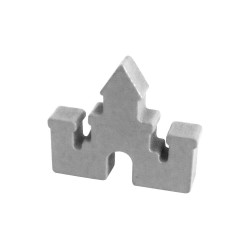 CASTELO (mod.1) BRANCO - 30x25x6 mm