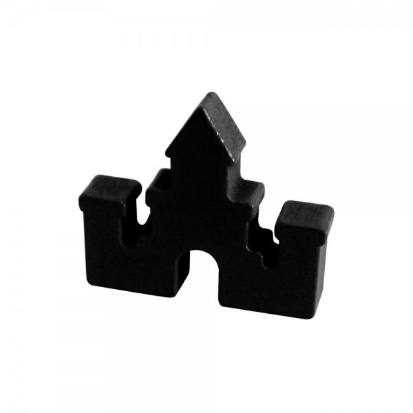 CASTELO (MOD.1) PRETO - 30x25x6 mm