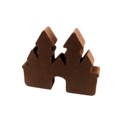 CASTELO (mod.3) MARROM - 30x25x6 mm