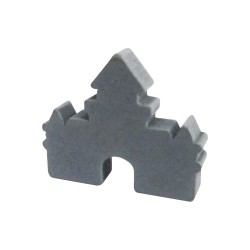 CASTELO (mod.2) CINZA - 30x25x6 mm