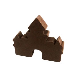 CASTELO (mod.2) MARROM - 30x25x6 mm