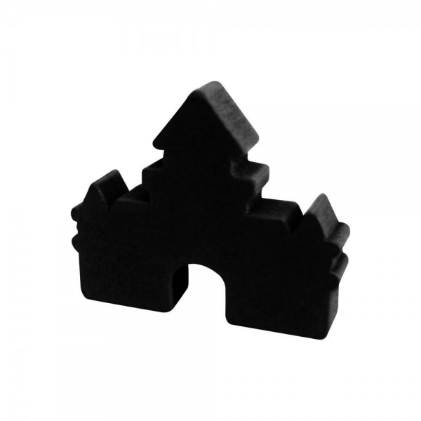 CASTELO (MOD.2) PRETO - 30x25x6 mm