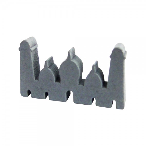 CASTELO (MOD.4) CINZA - 34x19x6 mm