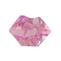 PEDRA PRECIOSA PLÁSTICO LILÁS TRANSLÚCIDO - 25x20 mm
