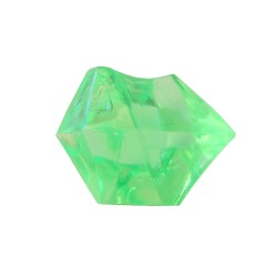 PEDRA PRECIOSA PLÁSTICO VERDE CLARO TRANSLÚCIDO - 25x20 mm