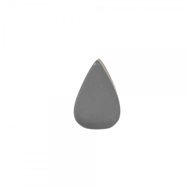GOTA DE RESINA CINZA TRANLÚCIDO  - 10x15x6 mm