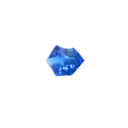 PEDRA PRECIOSA PLÁSTICO AZUL TRANSLÚCIDO - 18x13 mm