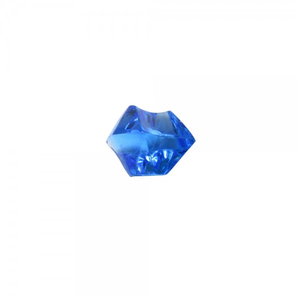 PEDRA PRECIOSA PLÁSTICO AZUL TRANSLÚCIDO - 18x13 mm