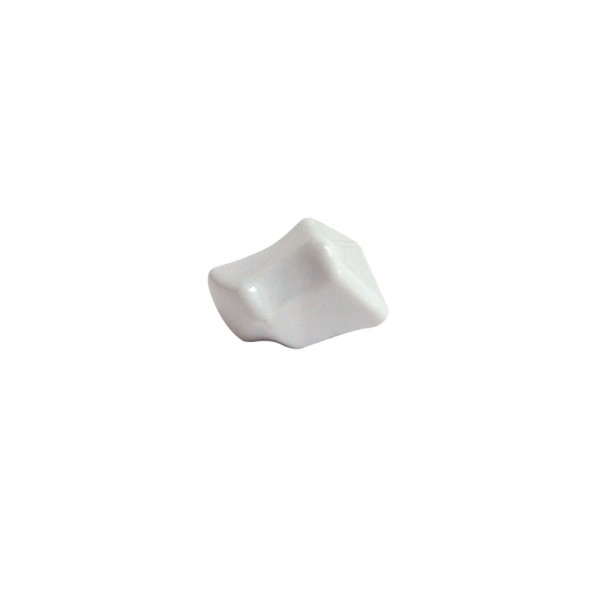 PEDRA PRECIOSA PLÁSTICO BRANCA - 18x13 mm