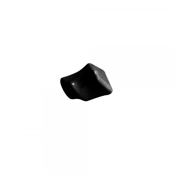 PEDRA PRECIOSA PLÁSTICO PRETO - 18x13 mm