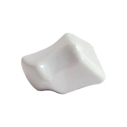 PEDRA PRECIOSA PLÁSTICO BRANCO - 25x20 mm