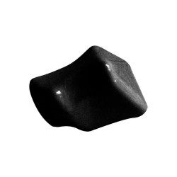 PEDRA PRECIOSA PLÁSTICO PRETO - 25x20 mm