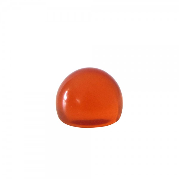 MEIA BOLA - LARANJA TRANSPARENTE - 12x8 mm