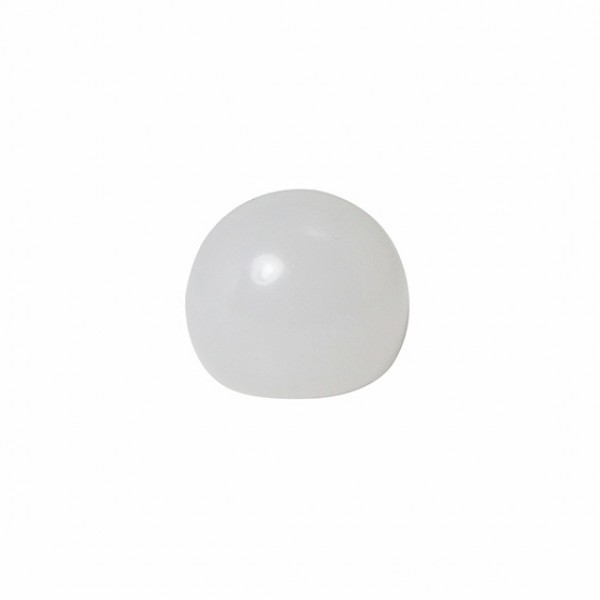 MEIA BOLA - BRANCO TRANSPARENTE - 12x8 mm