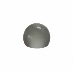 MEIA BOLA - PRETO TRANSPARENTE - 12x8 mm