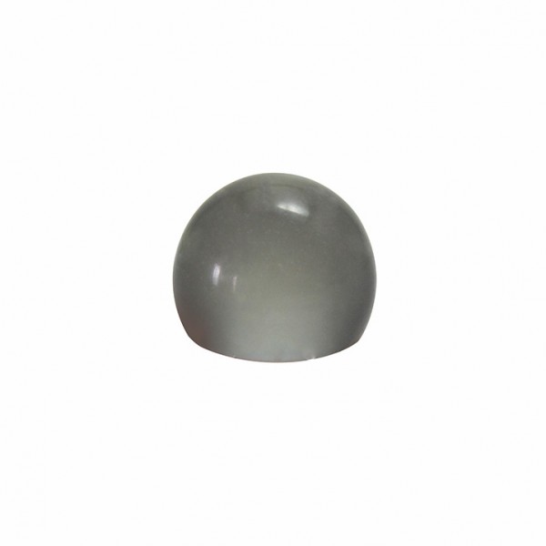 MEIA BOLA - PRETO TRANSPARENTE - 12x8 mm