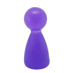 PEÃO CÔNICO COM BOLA - LILÁS TRANSLÚCIDO - 15x26 mm