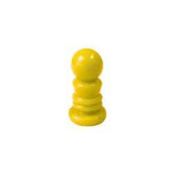 PEÃO BOLA XADREZ AMARELO - 25X15 mm