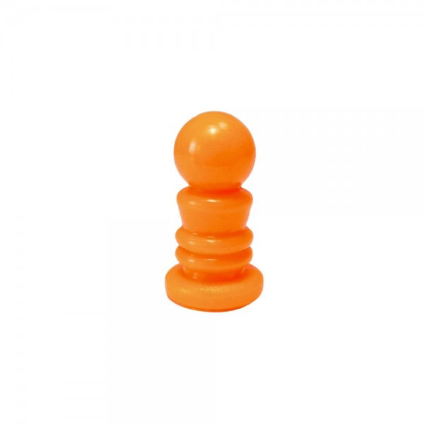 PEÃO BOLA XADREZ LARANJA FLUORESCENTE - 25X15 mm