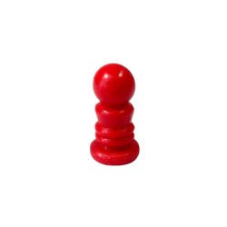 PEÃO BOLA XADREZ VERMELHO -  25X15 mm