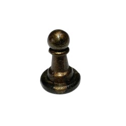 PEÃO BOLINHA - BRONZE PEROLIZADO 15x25 mm