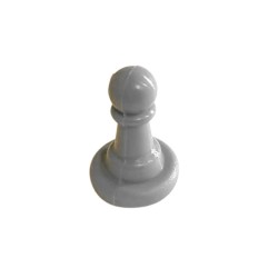 PEÃO BOLINHA - CINZA 15x25 mm