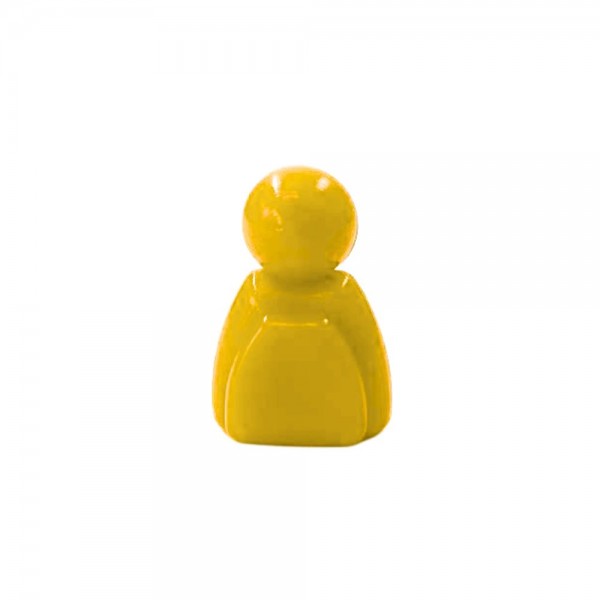PEÃO MEEPLE HOMENZINHO  - AMARELO- 15x18 mm