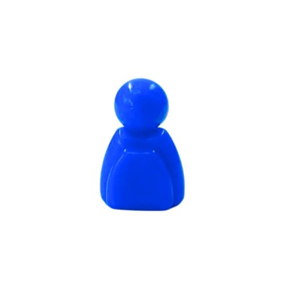 PEÃO MEEPLE HOMENZINHO  - AZUL- 15x18 mm