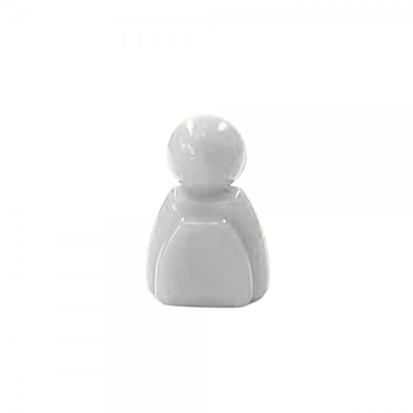 PEÃO MEEPLE HOMENZINHO  - BRANCO- 15x18 mm