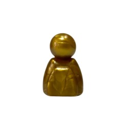 PEÃO MEEPLE HOMENZINHO  - DOURADO PEROLIZADO - 15x18 mm