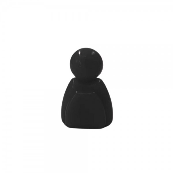 PEÃO MEEPLE HOMENZINHO  - PRETO - 15x18 mm
