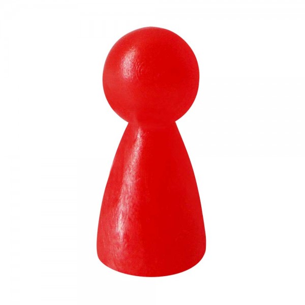 PEÃO CÔNICO COM BOLA - VERMELHO TRANSLÚCIDO - 15x26 mm