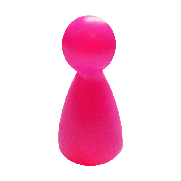 PEÃO CÔNICO COM BOLA - PINK FLUORESCENTE - 15x26 mm