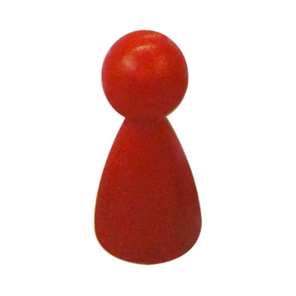 PEÃO CÔNICO COM BOLA - VERMELHO - 15x26 mm