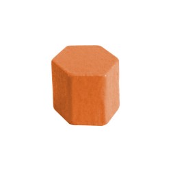 PINO HEXÁGONO LARANJA - 11x9x9 mm