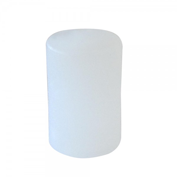 MARCADOR CILÍNDRICO PLÁSTICO TRANSLÚCIDO - BRANCO 10x15 mm