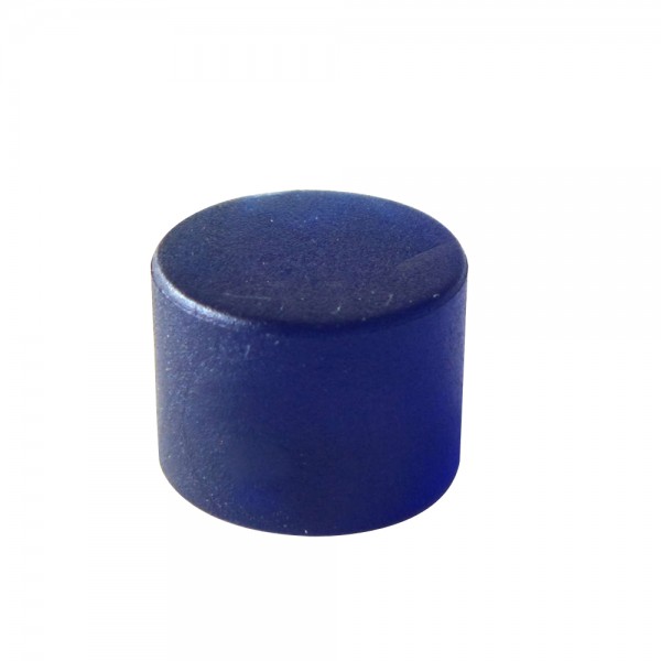 MARCADOR CILÍNDRICO GORDO PLÁSTICO TRANSLÚCIDO - AZUL 15x11 mm