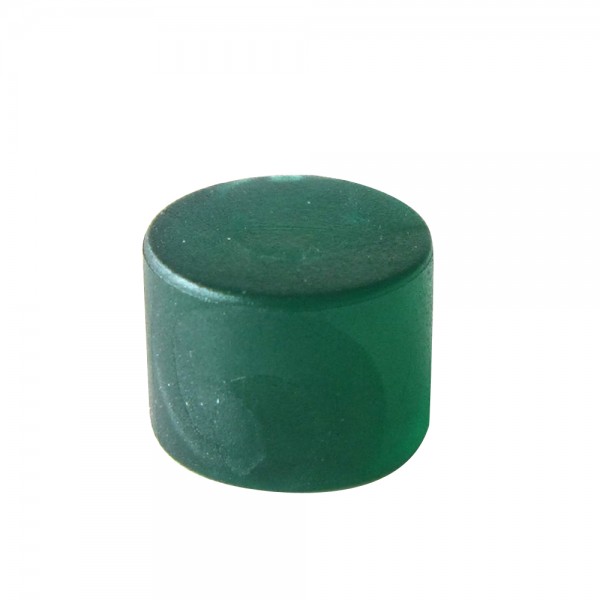 MARCADOR CILÍNDRICO GORDO PLÁSTICO TRANSLÚCIDO - VERDE 15x11 mm
