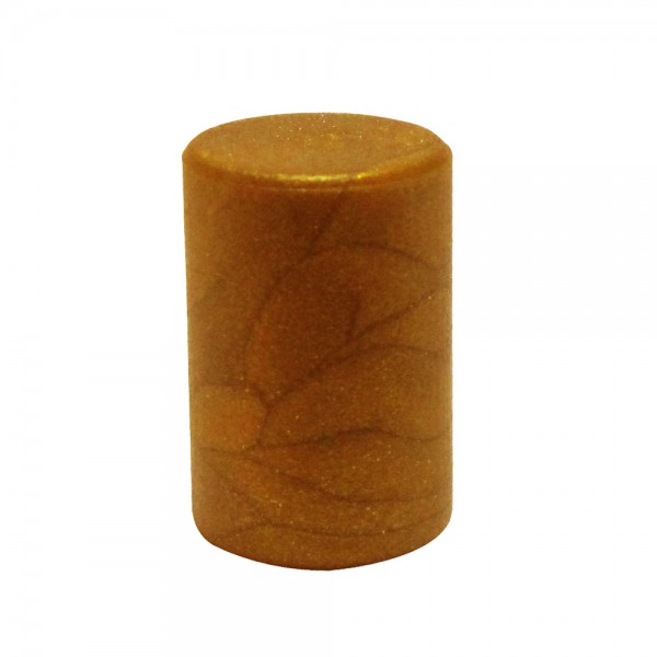 MARCADOR CILÍNDRICO PLÁSTICO MÁRMORE - DOURADO 10x10x15 mm